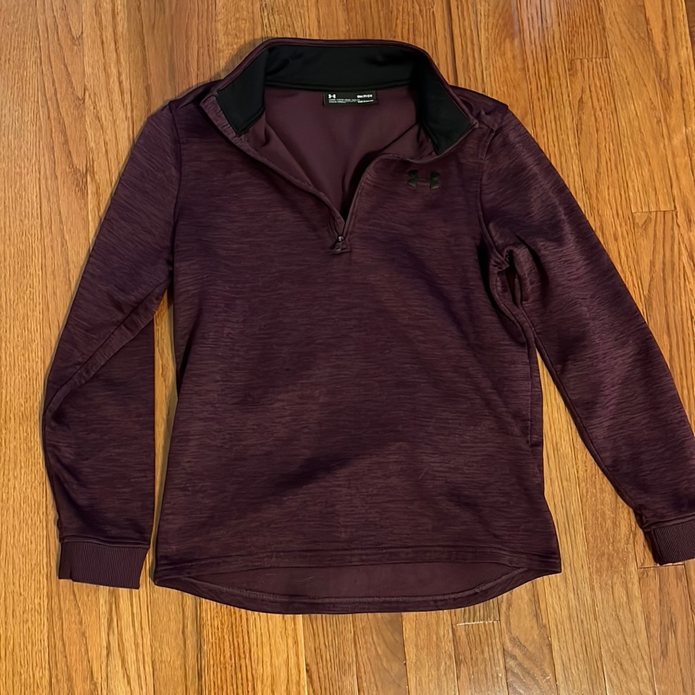 Mens mock-neck half-zip pullover